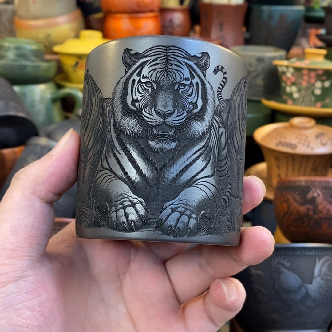 紫砂公道杯宜兴全手工紫砂杯