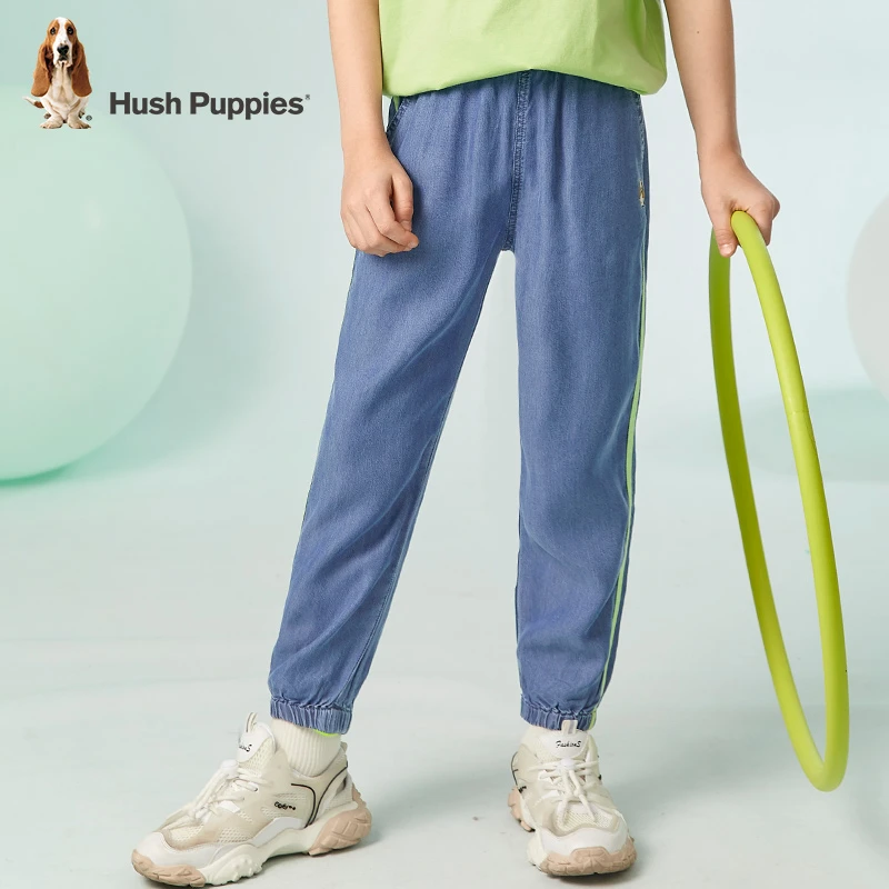 暇步士童装夏新款轻薄舒适莱赛尔透气牛仔防蚊裤