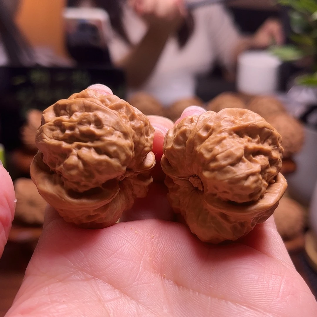 文玩核桃把件37尺蛤蟆40