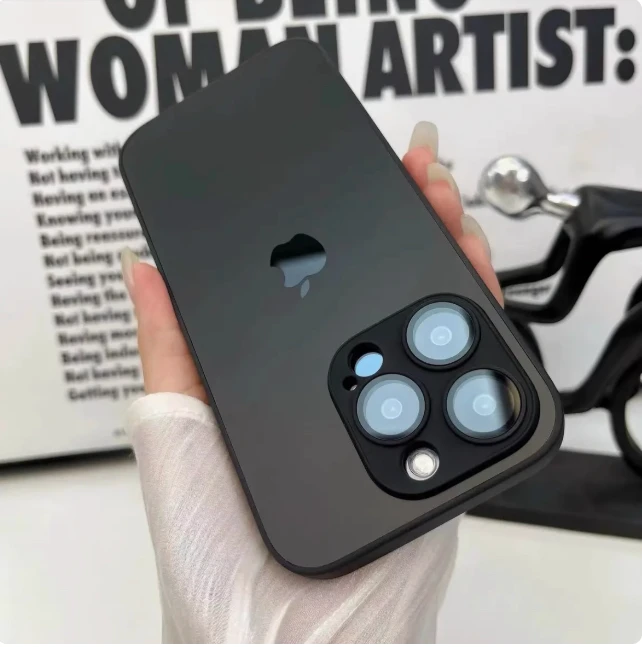 适用苹果11-17promax自带镜头膜2025网红12代磨砂手机壳优品air