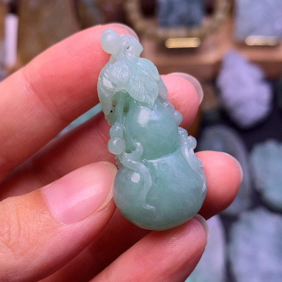 定制翡翠未镶嵌葫芦