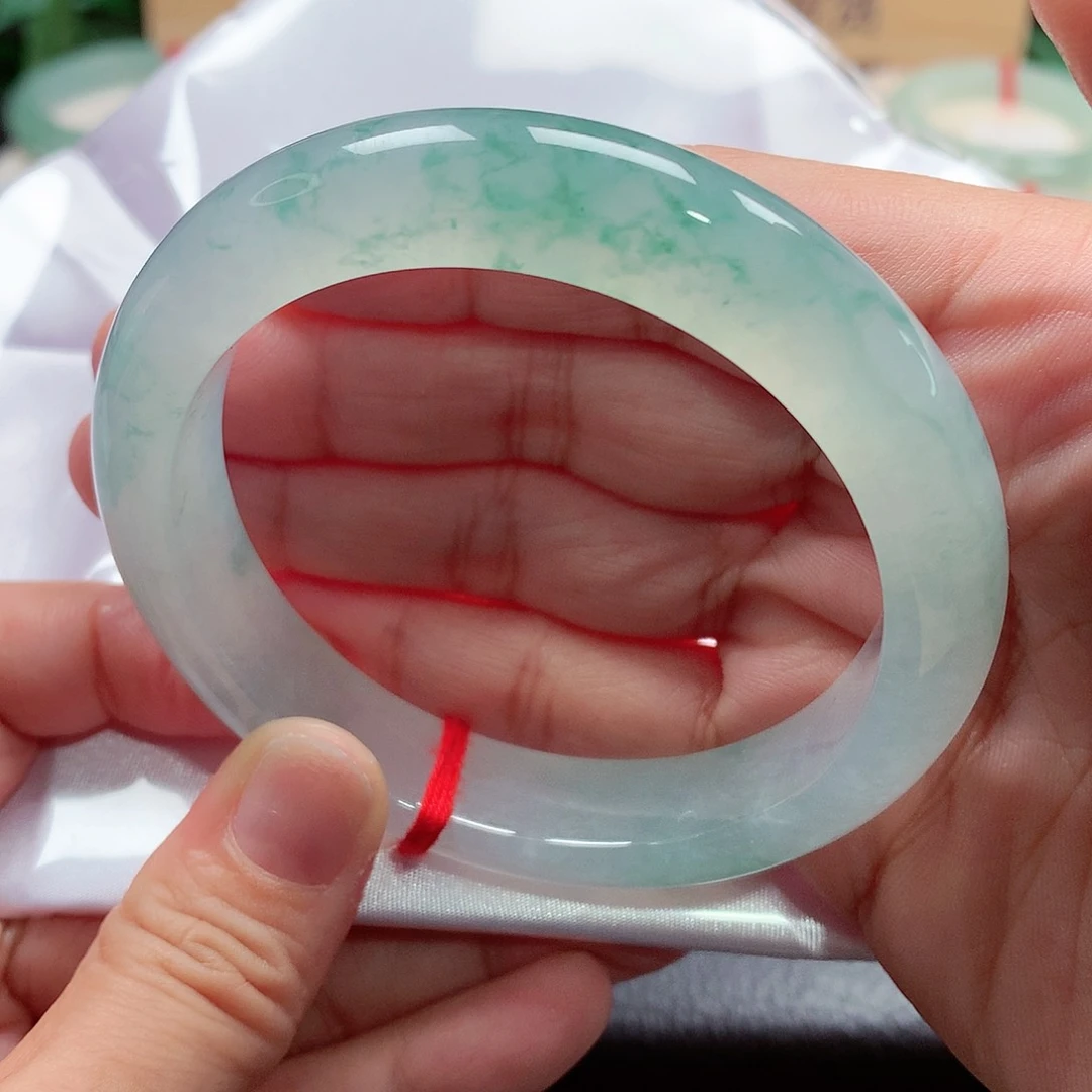 未镶嵌手镯翡翠91号，天然A货翡翠手镯