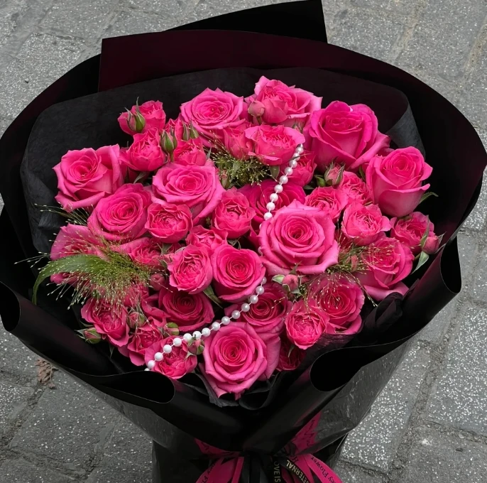 【云台花卉】苏菲+折射多头玫瑰组合 两单升级京东冷链/EMS空运