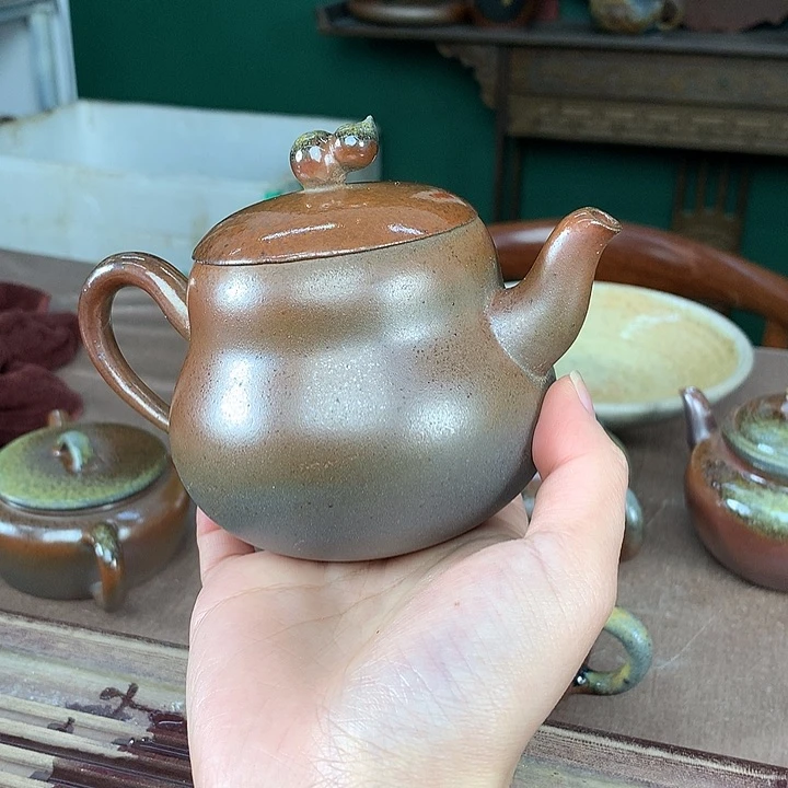 紫砂柴烧纯自然柴烧