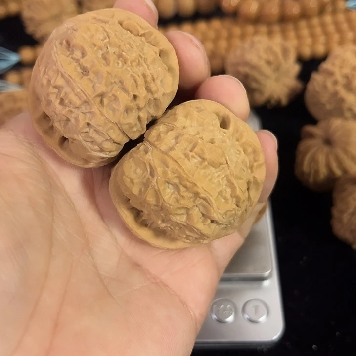 把件文玩核桃44左右练手南瓜墩，编号036