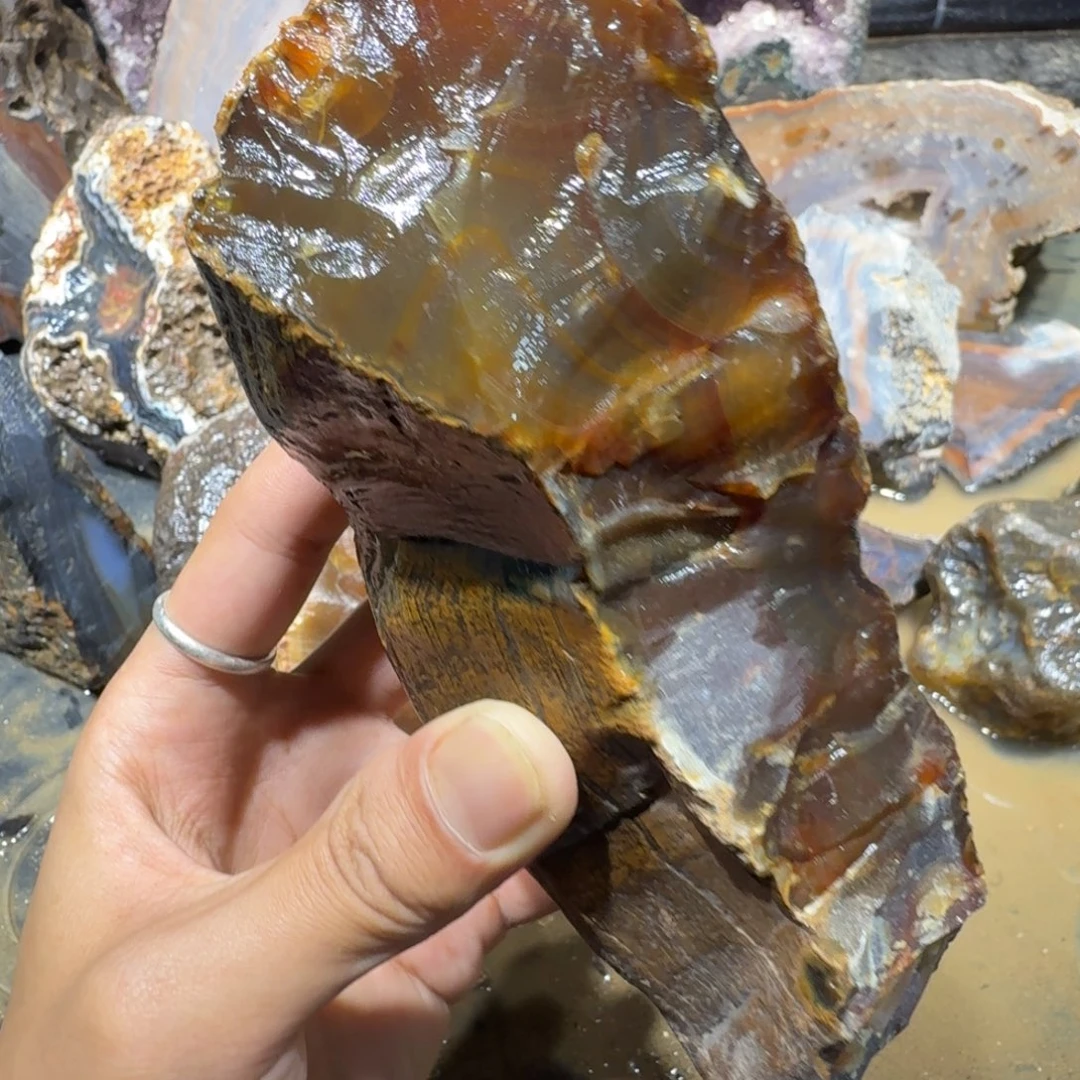 未镶嵌玛瑙/玉髓珠宝半成品