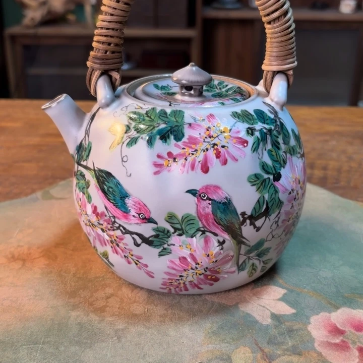 柴烧纯手工手绘陶瓷