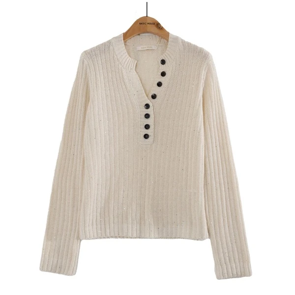 【静姐专属】空调针织衫女纯色基础款女针织杉毛衣外套88057