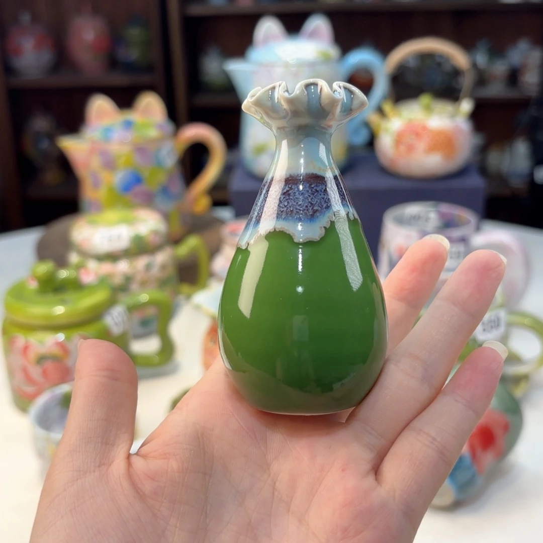 景德镇手绘高温釉下彩陶瓷茶具