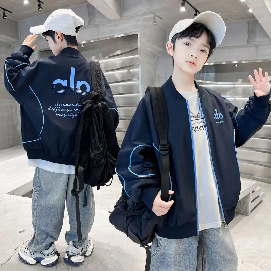 痞帅韩版～新款秋季棒球服中大儿童夹克秋装外套