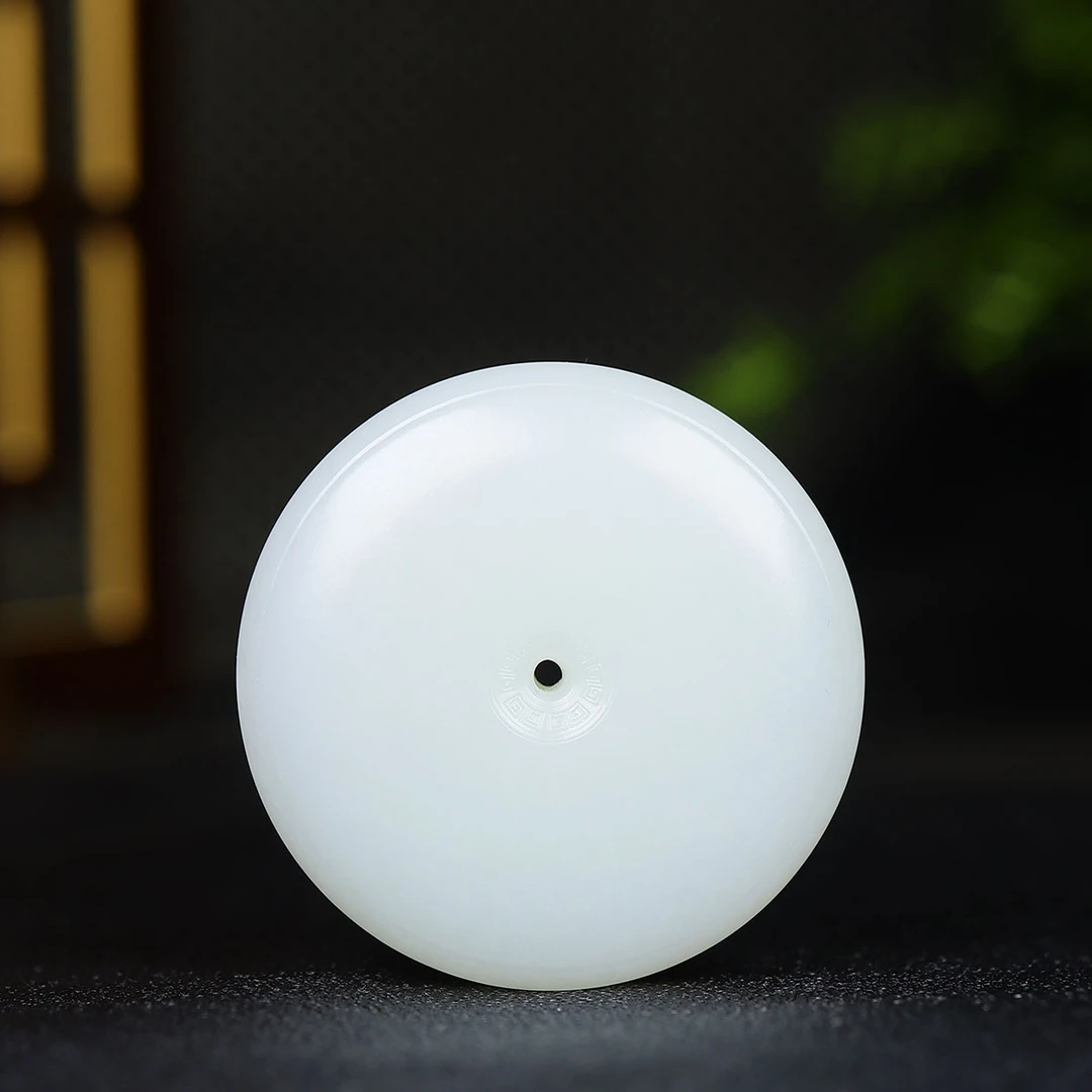 1214156和田玉白玉平安扣