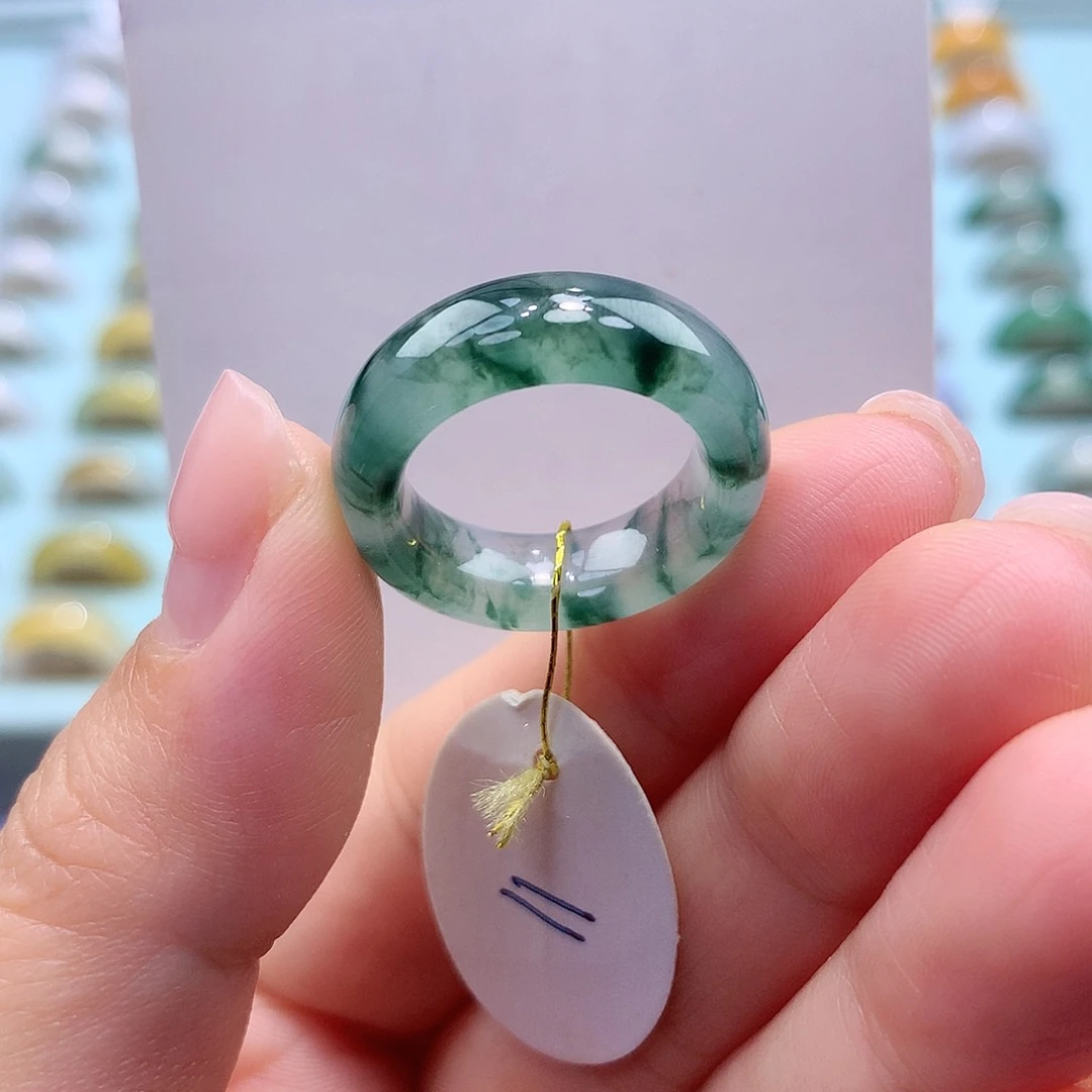 未镶嵌戒指翡翠11圈