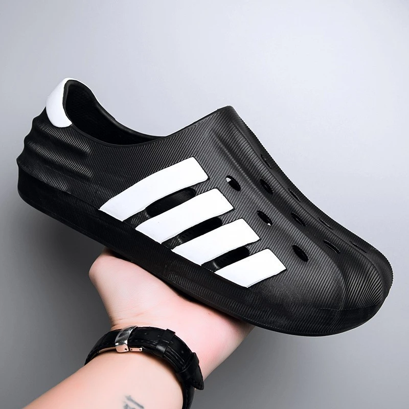 男款洞洞鞋夏季外穿透气镂空全包凉鞋男士户外涉水漂流沙滩鞋防滑