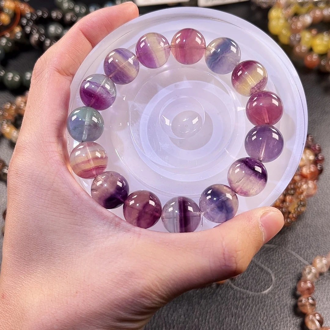 未镶嵌水晶手链彩莹石14.8mm