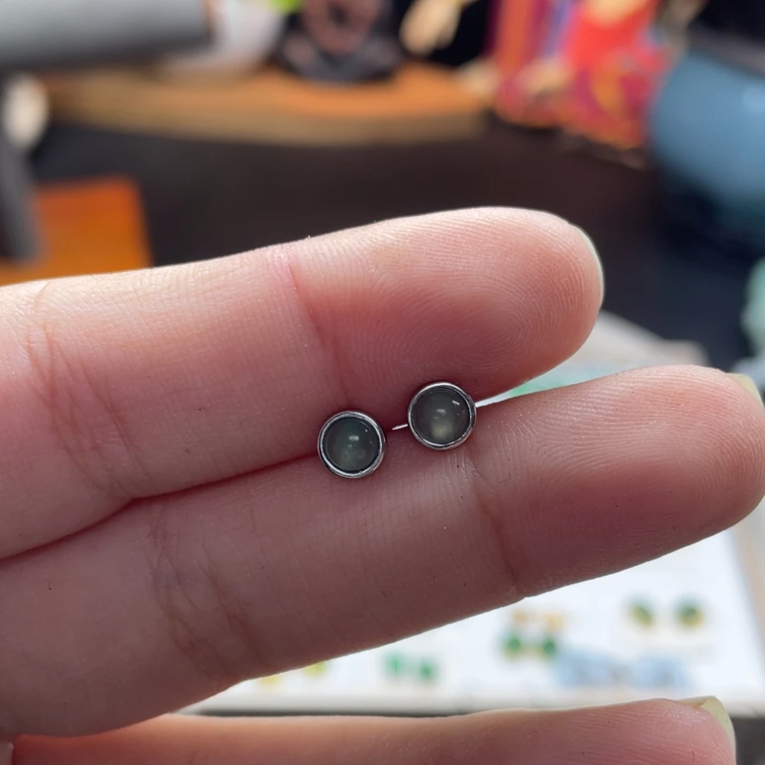 1***心翡翠银S925镶嵌颈饰