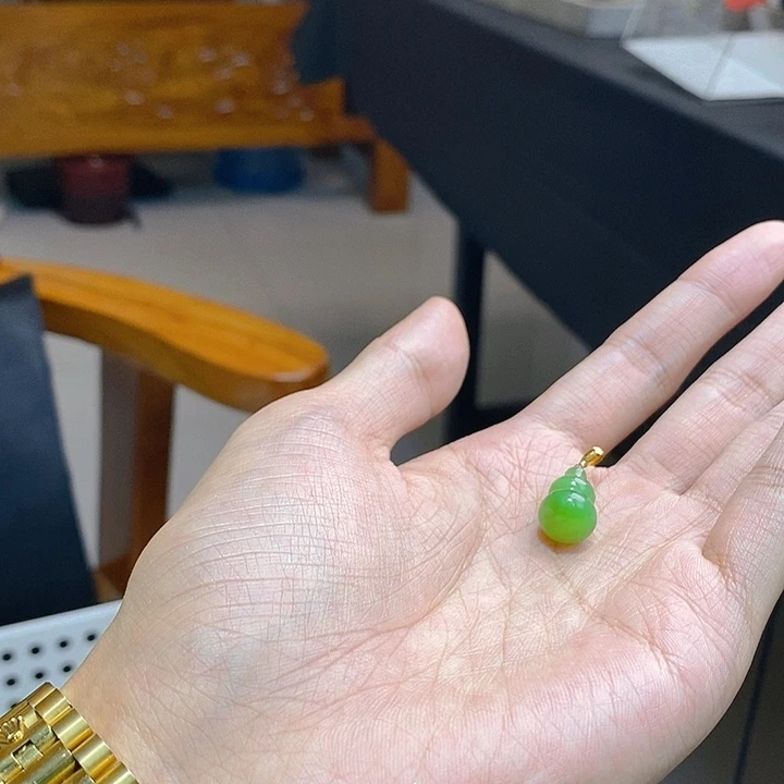 和田玉（碧玉）未镶嵌吊坠(赠链)