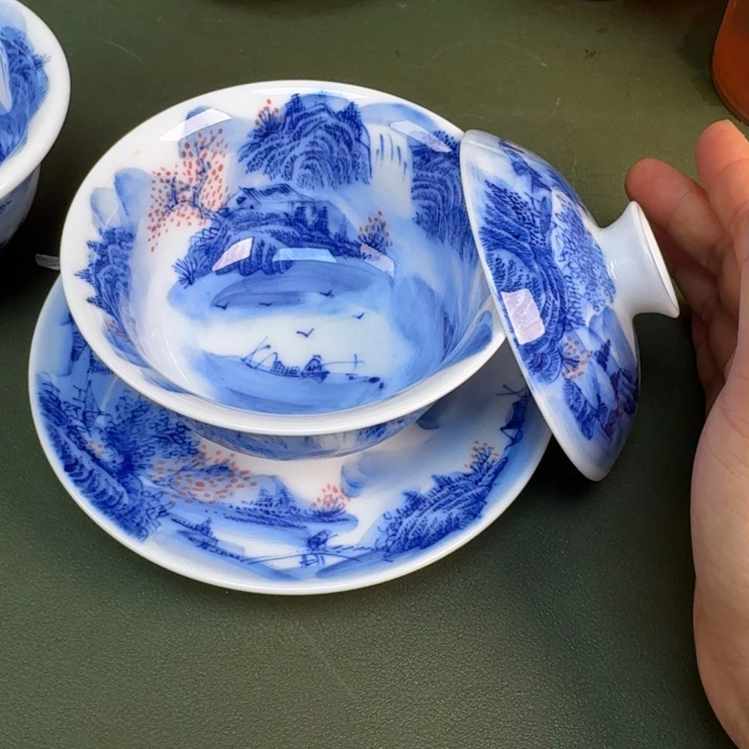 陶景德镇纯手绘茶具圆圆209