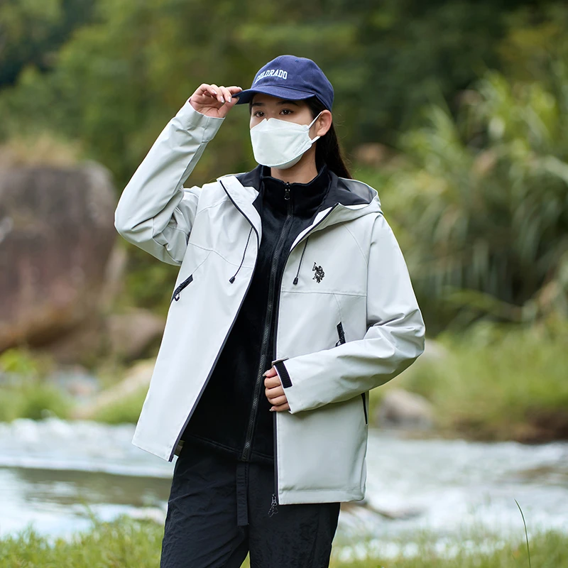 情侣款山系户外秋冬加绒三合一可拆卸外套W3131
