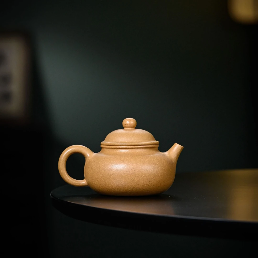 【黄金段·容天壶】老林出品原矿紫砂黄金段精美容天165cc