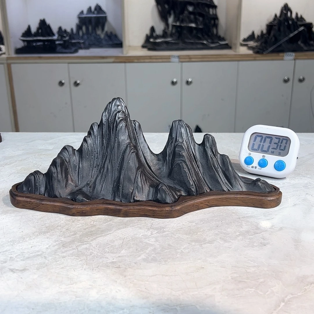 灵璧奇石博览会摆件一**吸