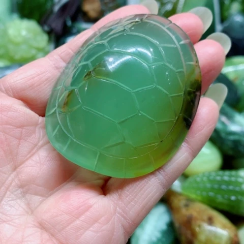 蛇纹石玉未镶嵌手把件