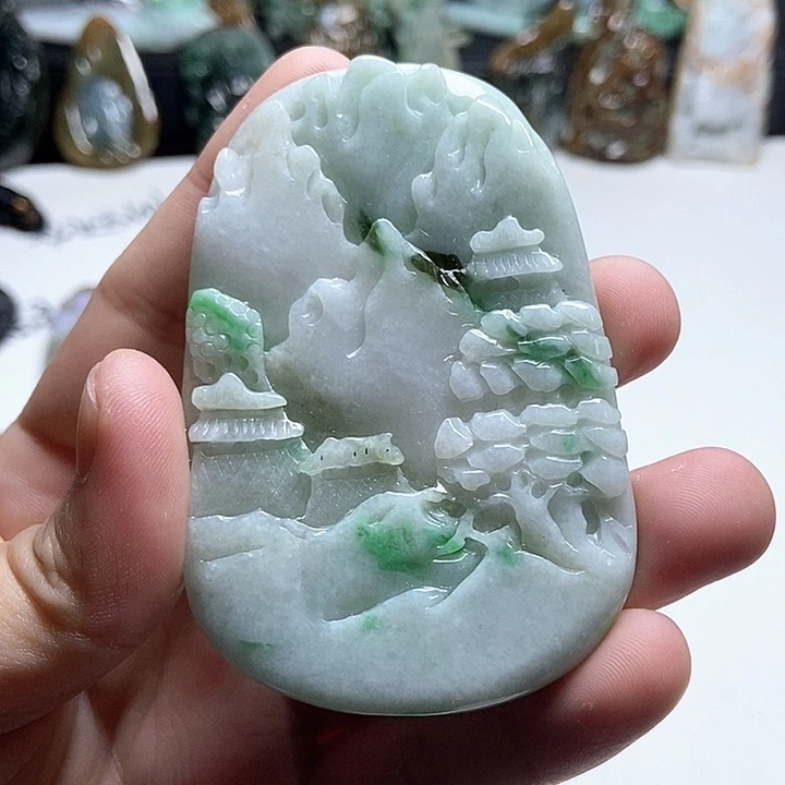 翡翠未镶嵌颈饰翡翠a货