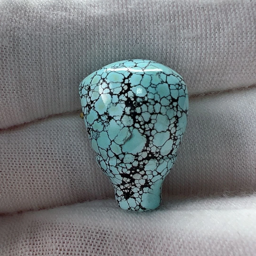 未镶嵌绿松石三通13.4mm
