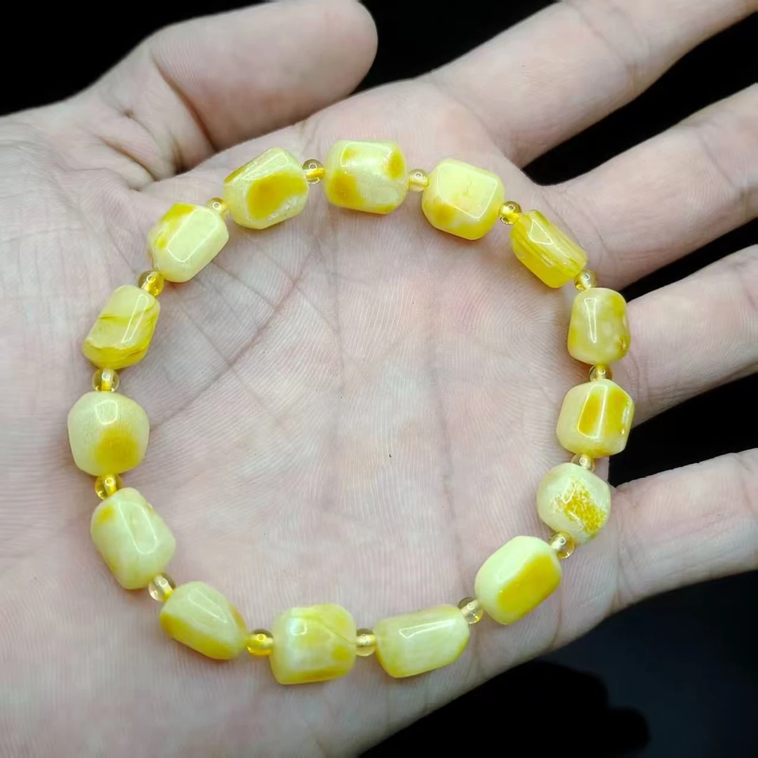 【康康严选】蜜蜡桶珠手串MS7【多样性发其一】约8mm+