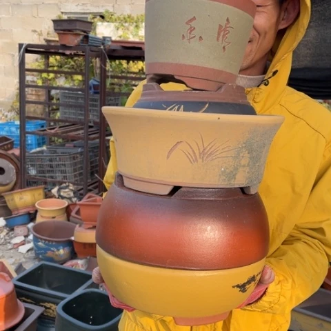 紫砂花盆特价包邮秒杀