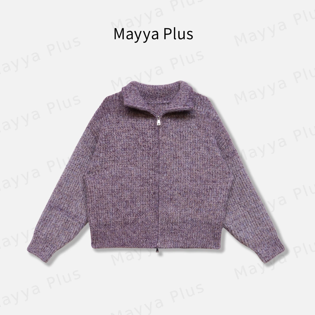 【入冬胶囊】Mayya Plus麦芽定制气质温柔风针织毛衣女外套32546907