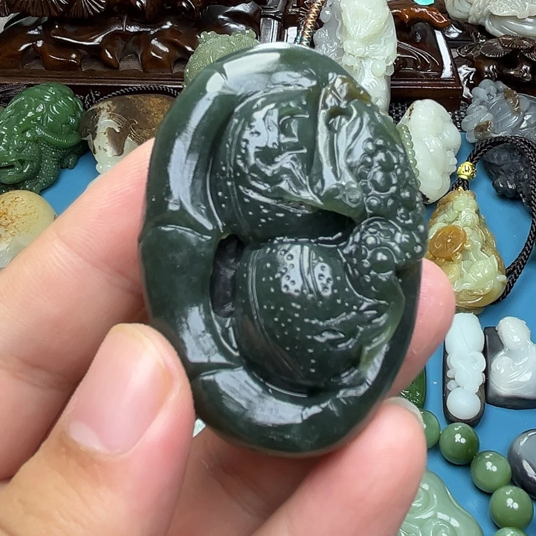 和田玉未镶嵌挂件