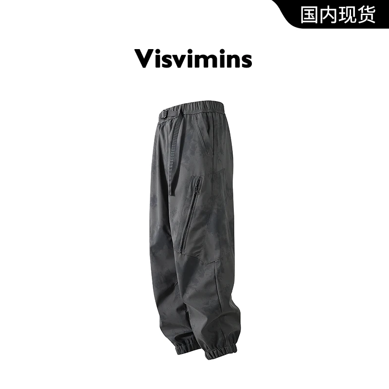 【品牌撤柜清仓】Visvimins工装裤男秋冬季运动休闲加绒冲锋裤子