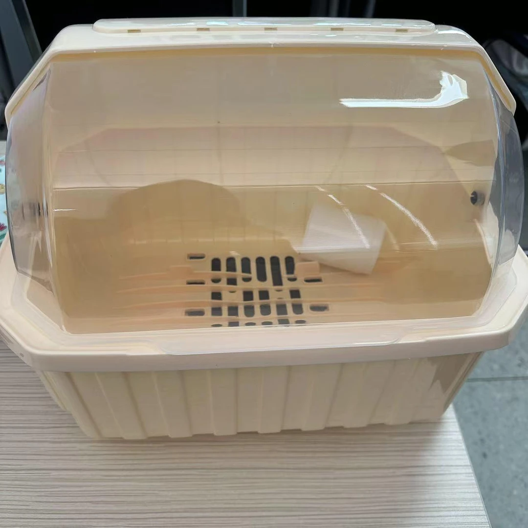A厨房碗筷收纳盒多功能塑料碗柜抽屉式沥水碗架家用收纳箱置物架
