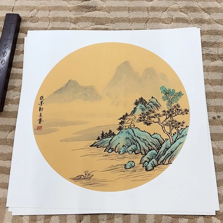 国画花鸟等图案和50.50