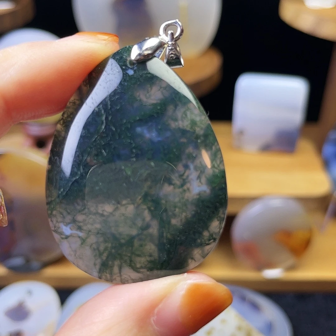 玛瑙/玉髓未镶嵌吊坠