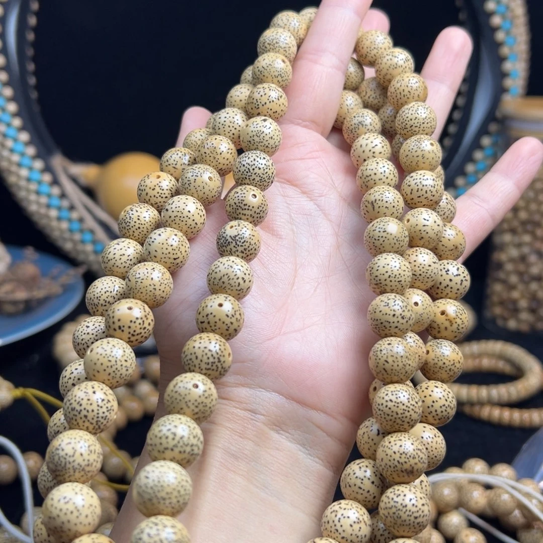 一***三星月菩提吊坠12.7圆珠长串