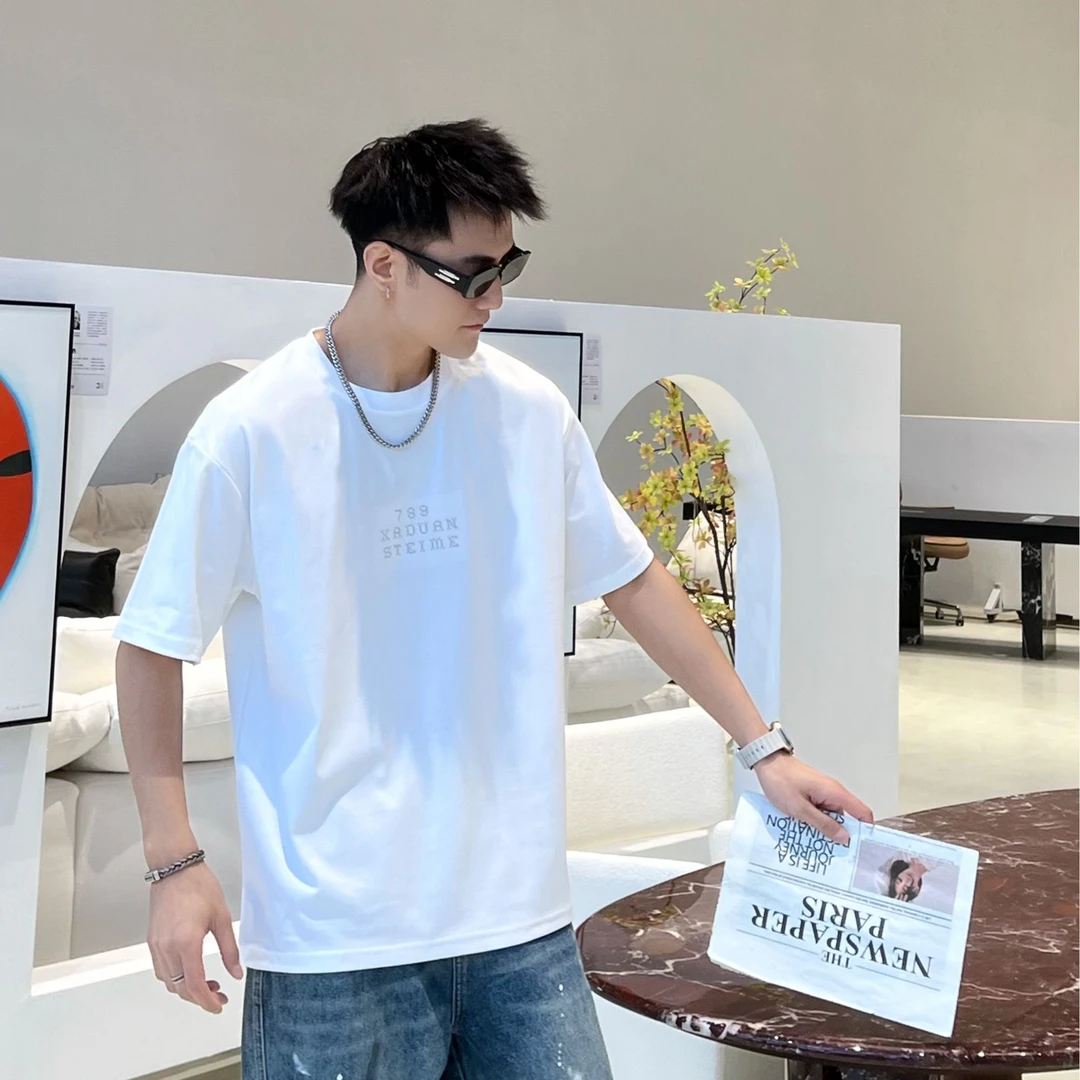 夏季新款短袖t恤男女宽松百搭韩版圆领半袖体恤打底衫上衣潮牌