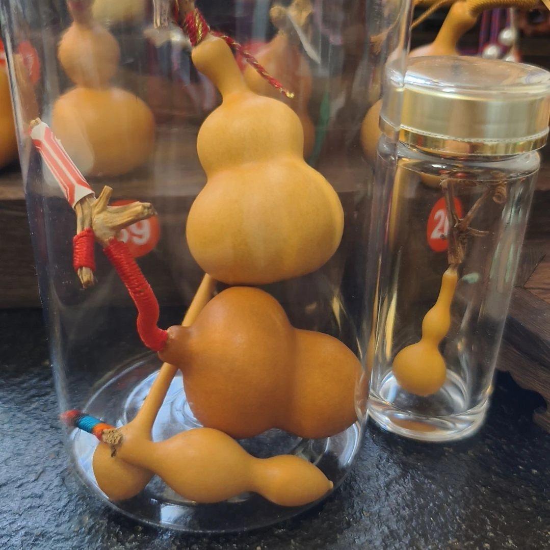 尐*偉文玩葫芦手把件福禄康瑞相伴