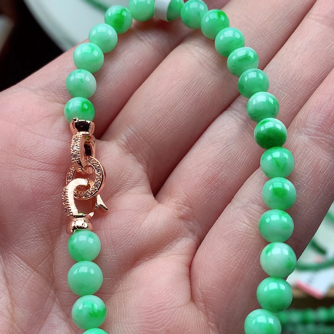 翡翠未镶嵌毛衣链翡翠