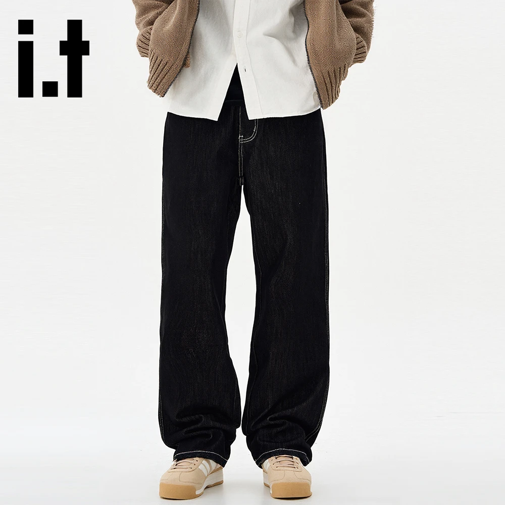 it:CHOCOOLATE2025秋季时尚潮流牛仔裤男士简约风休闲百搭长裤子