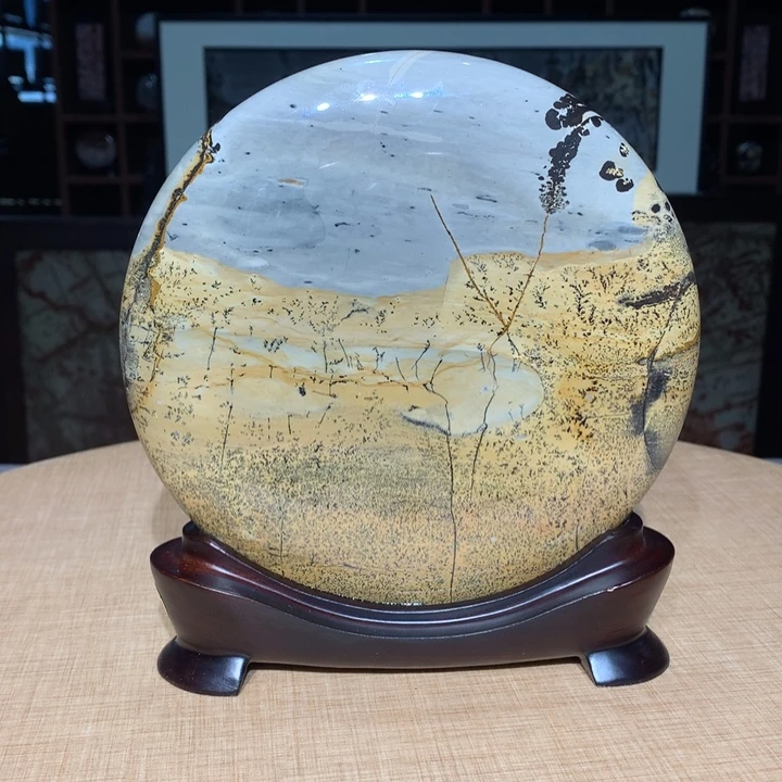 广西国画石摆件，观赏收藏