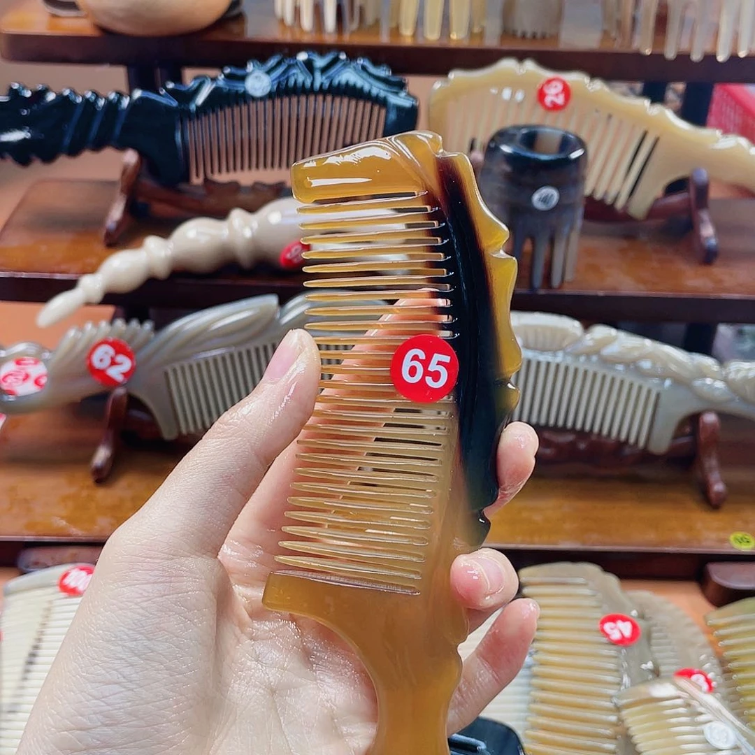 纯手工制作牛角梳65