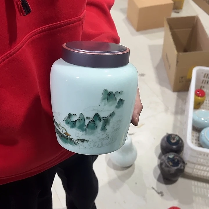 罐司宴精选高档陶瓷茶叶罐