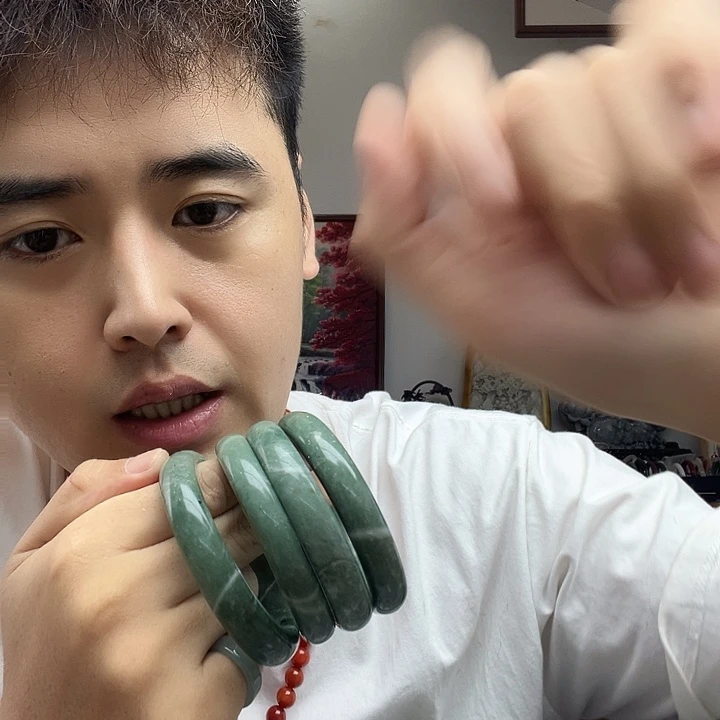 未镶嵌蛇纹石玉颈饰59-60