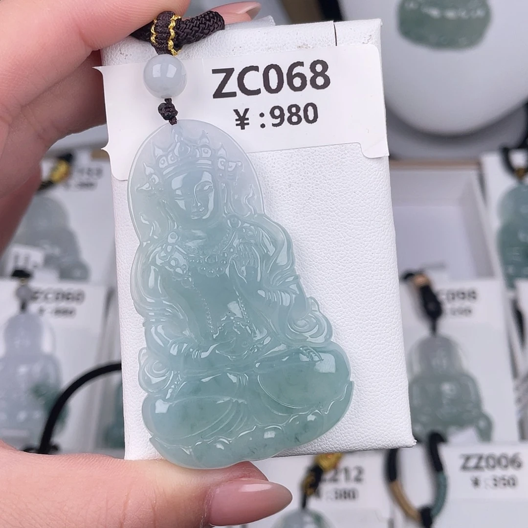 翡翠未镶嵌颈饰zc068