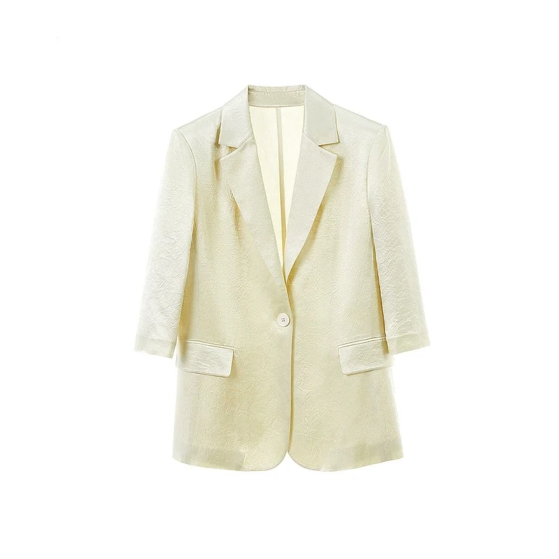 MIMBLANCHE 醋酸西装外套