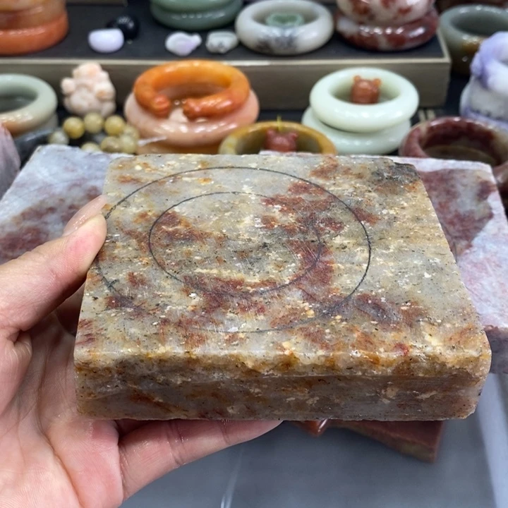 石英质玉手镯未镶嵌踏雪有色点色线私人定制无裂不退换