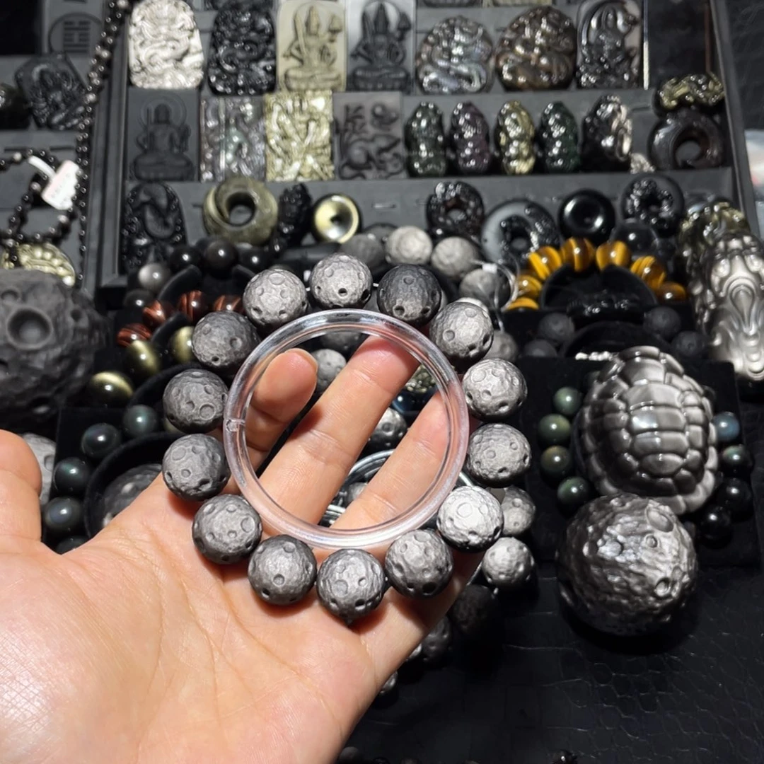 盈***语黑曜岩未镶嵌珠宝奇石