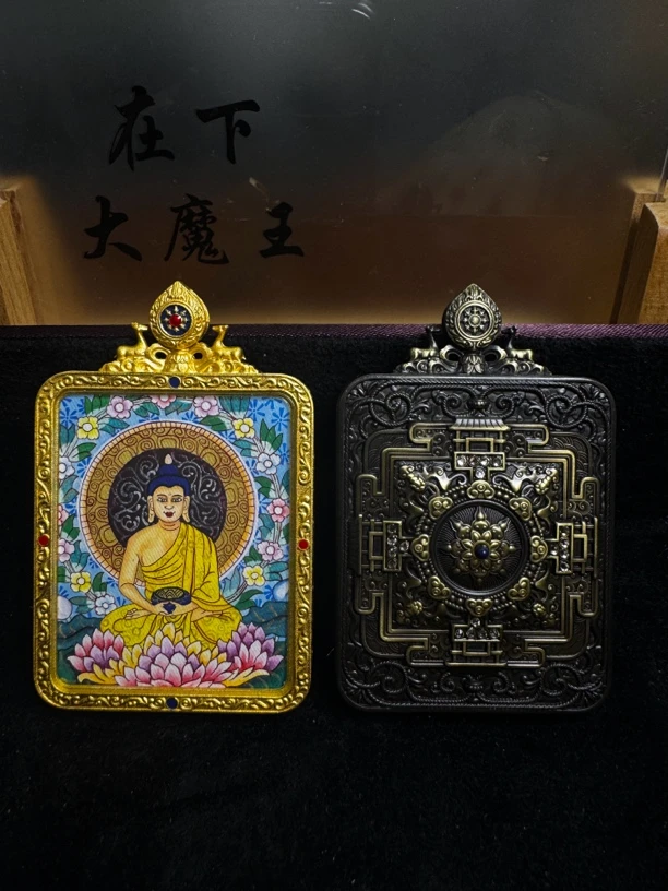 精品热贡纯手绘唐卡释迦纯手工老师