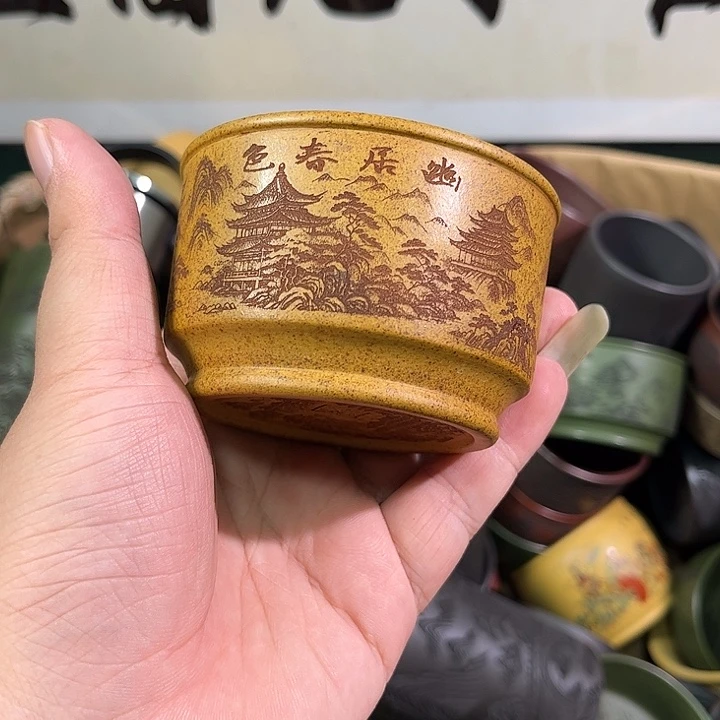 茶杯紫砂全手工紫砂主人杯